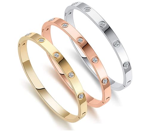 cartier dupe bangle|cartier love bracelet copy.